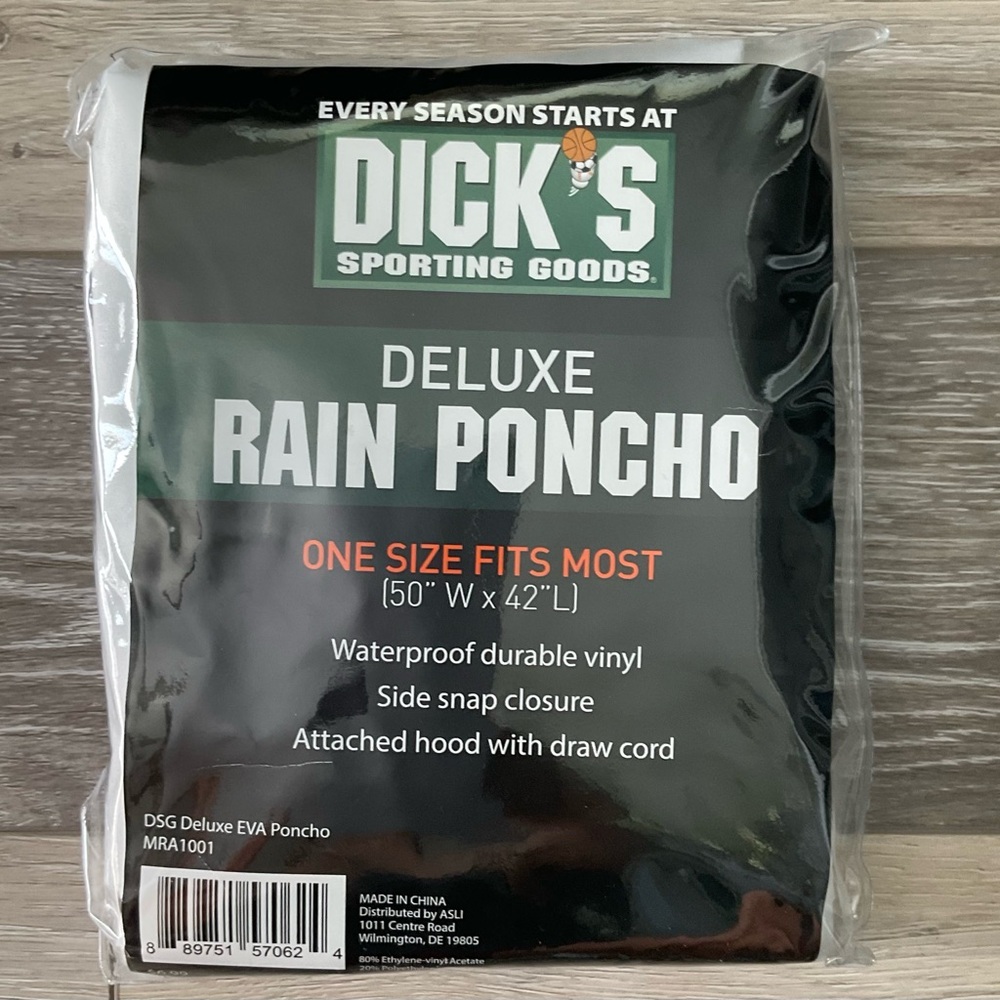 Dick’s Sporting Goods Rain Poncho